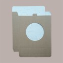Scatola Porta Crostata 30x30H4cm in Cartoncino Avana con Finestra Ecolife 5 pezzi [4c59b6d6]