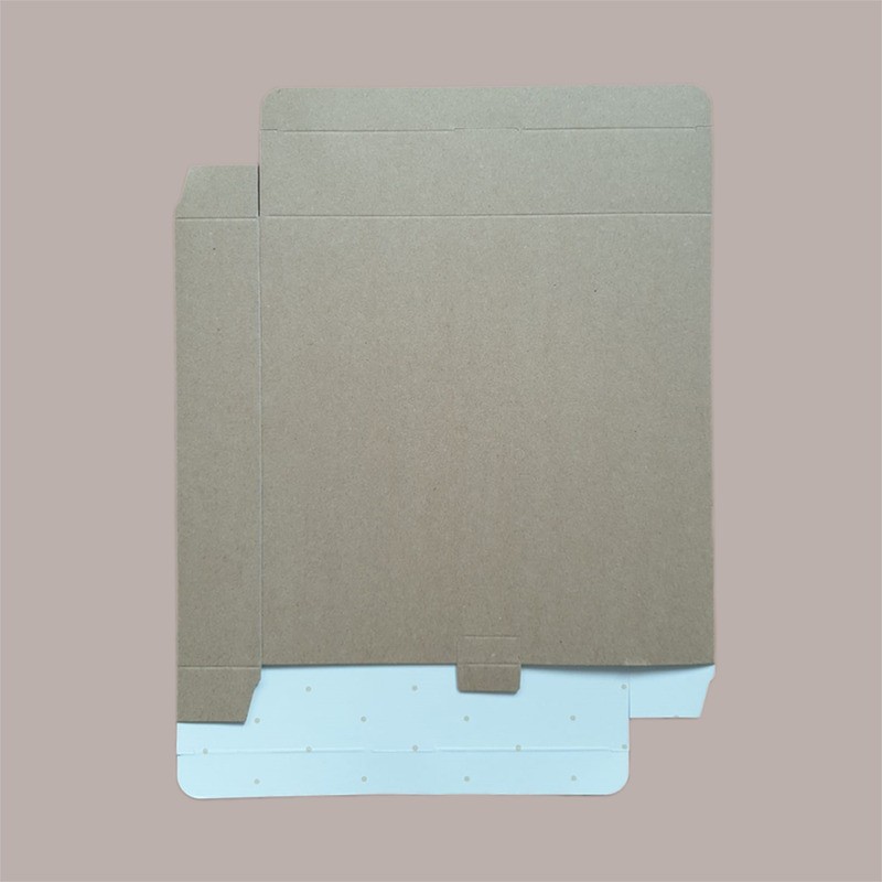 Scatola Porta Crostata 25x25H4cm in Cartoncino Avana con Finestra Ecolife 5 pezzi [4f992ea2]