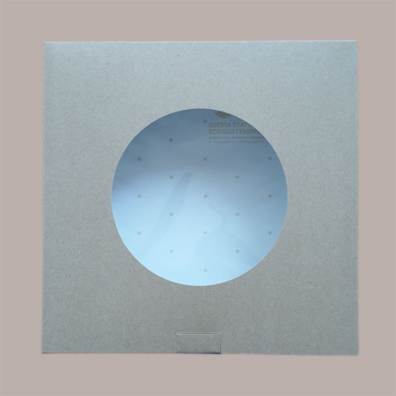 5 Pz Scatola Porta Crostata 15x15H4cm in Cartoncino Avana con Finestra Ecolife [c725e0bc]