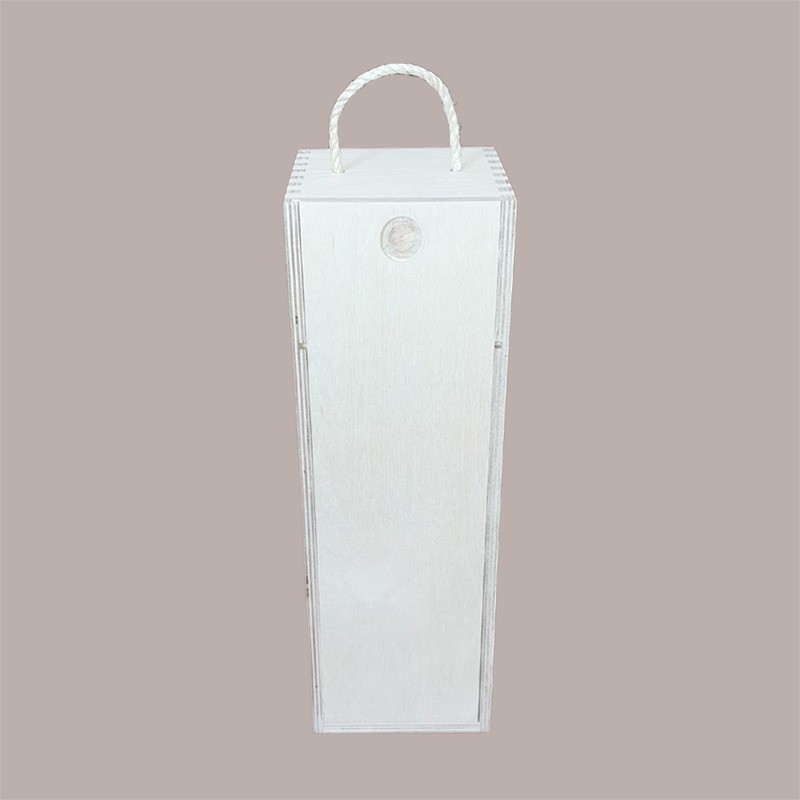 1 Pz Scatola Porta 1 Bottiglia Magnum da 1,5 Lt Cassetta in Legno di Betulla con Cordino [0c8996ad]