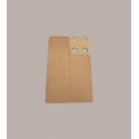 10 Pz Scatola Astuccio Porta 4 Bottiglie Olio/Birra da 33cl in Cartoncino Rigido Avana 130x130H250mm [713653dd]