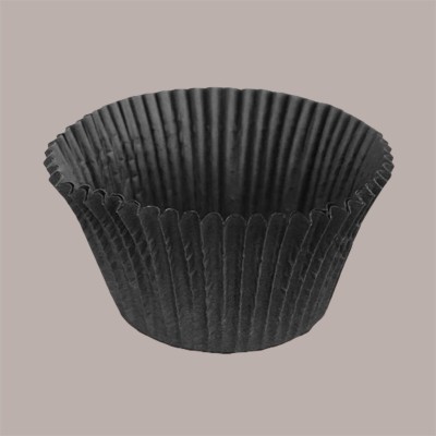2000 Pz Pirottini in Carta Svedese Nero Rotondo Nr 7 per Pasticceria Fredda [8db114c2]