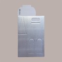 10 Pz Scatola Astuccio Porta 2 Bottiglie 750 ml Olio Vino in Cartoncino grafica Skin Argento 180x90H395mm [a05a429f]