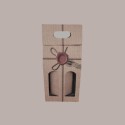 Scatola Porta 2 Bottiglie Olio Vino 750 ml in Carta Avana Grafica Ceralacca 180x90x390mm 10 Pezzi [18be3470]