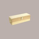 Scatola in Legno di Pino 750 ml Cassetta Stesa porta 1 Bottiglia di Champagne o Prosecco 38x13H12cm [82ef37f4]