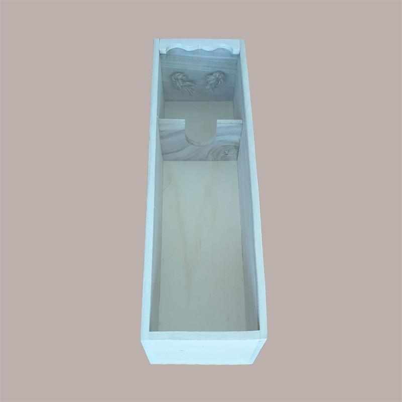 Scatola in Legno di Pino 750 ml Cassetta Stesa porta 1 Bottiglia Olio Vino con Finestra pvc 11x10H36cm [beebda78]