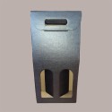 Scatola Astuccio Porta 2 Bottiglie 750 ml Olio Vino in Cartoncino grafica Seta Nero 180x90H385 mm 10 Pezzi [28308e0d]