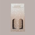 Scatola Porta 2 Bottiglie Olio Vino 750 ml in Carta Avana Grafica Stelle Bianche Galaxy 180x90H385mm 10 Pezzi [1e840f69]