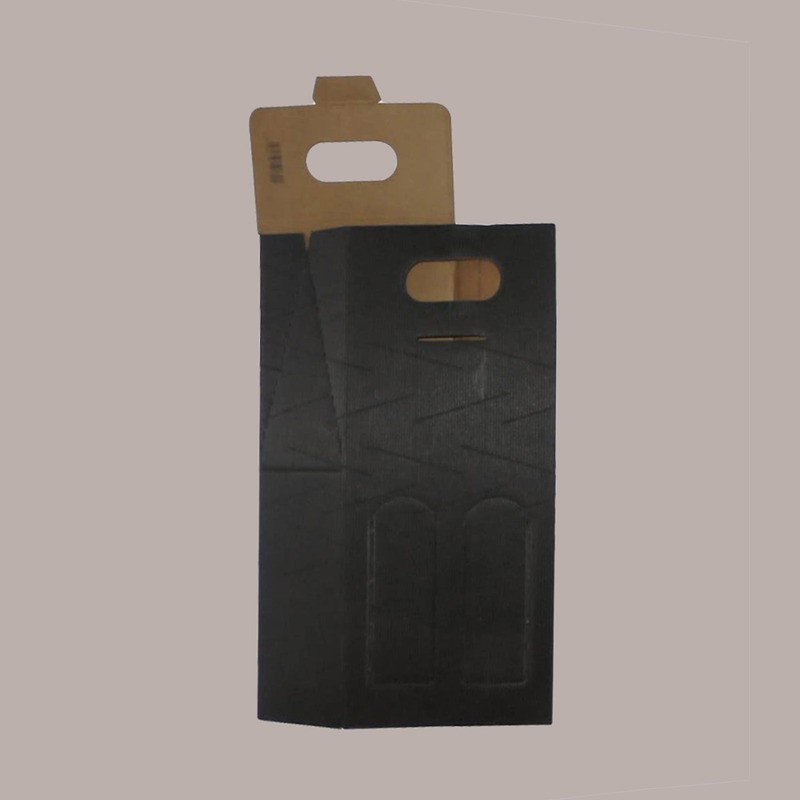 Scatola Astuccio Porta 2 Bottiglie Olio Vino 750 ml in Cartoncino Onda Nero 180x90H390mm 10 Pezzi [f794f9b9]