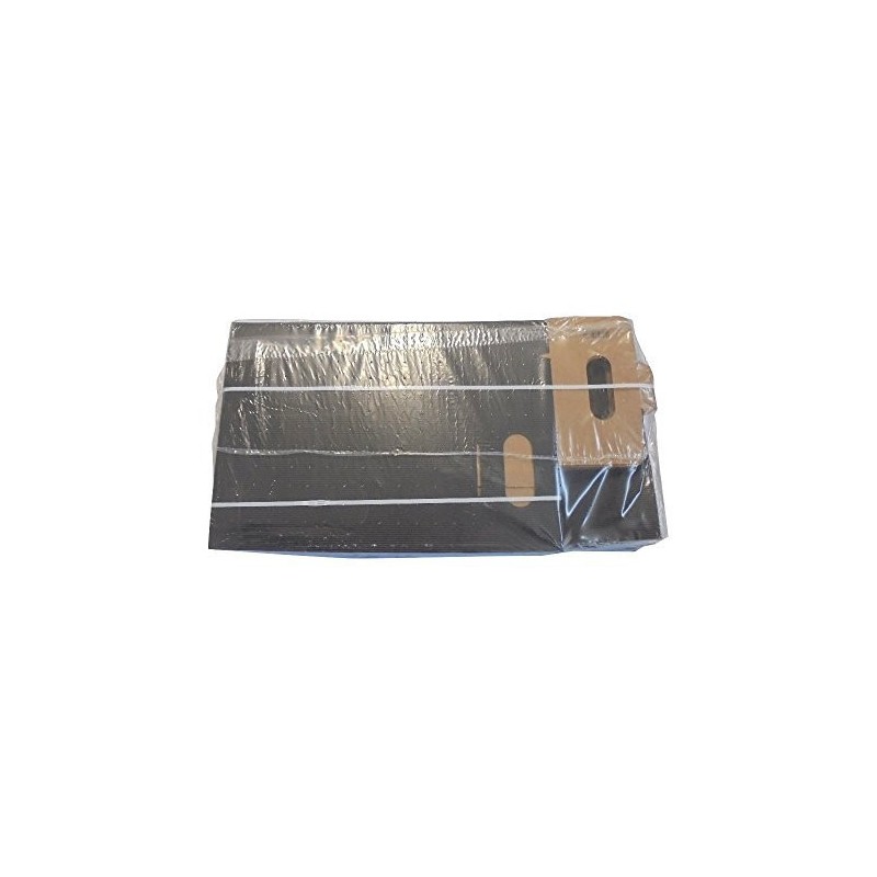 10 Pz Scatola Astuccio Porta 2 Bottiglie Olio Vino 750 ml in Cartoncino Onda Nero 180x90H390mm [2be2fdaa]