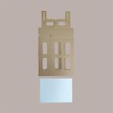 Scatola Porta 2 Bottiglie Olio Vino 750 ml in Carta Avana a Forma di Lanterna 180x90H370mm 10 Pezzi [a685f0e3]