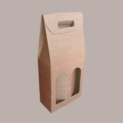 Scatola Astuccio Porta 2 Bottiglie 750 ml Olio Vino in Cartoncino grafica Sacco 180x90H385mm 10 Pezzi [c2d04820]