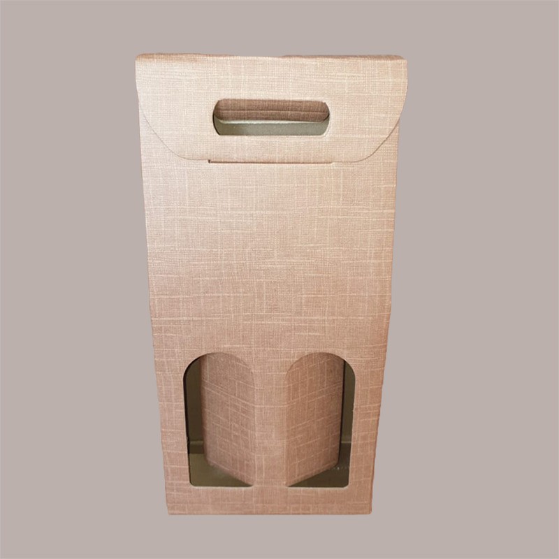 Scatola Astuccio Porta 2 Bottiglie 750 ml Olio Vino in Cartoncino grafica Sacco 180x90H385mm 10 Pezzi [1bf60b2d]