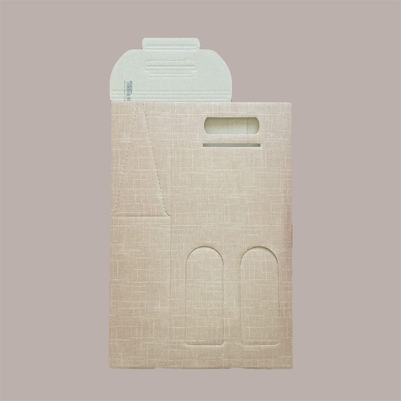 Scatola Astuccio Porta 2 Bottiglie 750 ml Olio Vino in Cartoncino grafica Sacco 180x90H385mm 10 Pezzi [a9bb8d37]