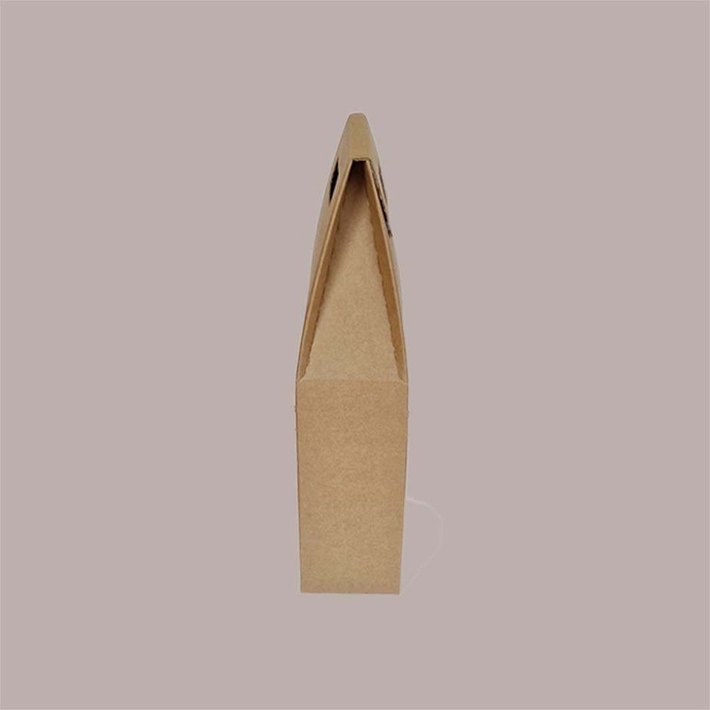 Scatola Confezione Regalo Porta 2 Bottiglie Olio Vino 750 ml in Carta Avana Liscio 180x90H385mm 10 Pezzi [7c7302c0]