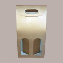 10 Pz Scatola Astuccio Porta 2 Bottiglie 750 ml Champagne Cartoncino grafica Skin Oro 200x100H385mm [d972d25e]