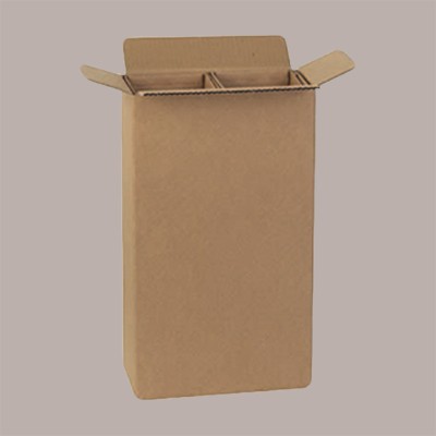 Scatola Porta 2 Bottiglia Olio Vino 750 ml Americana Sicura per Spedizione 220x115H380mm 10 pezzi [74989c5a]