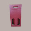 10 Pz Scatola Astuccio Porta 2 Bottiglie 750 ml Champagne in Cartoncino grafica Seta Bordeaux 200x100H385mm [cd703684]