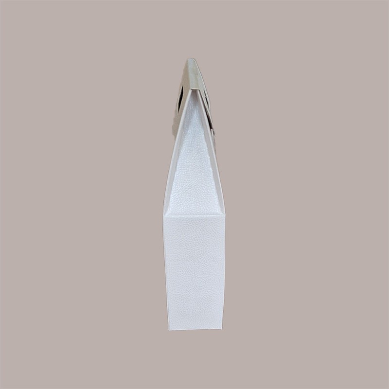 10 Pz Scatola Astuccio Porta 3 Bottiglie 750 ml Olio Vino in Cartoncino Bianco grafica effetto pelle 270x90H385mm [112778e6]