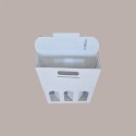 10 Pz Scatola Astuccio Porta 3 Bottiglie 750 ml Olio Vino in Cartoncino Bianco grafica effetto pelle 270x90H385mm [a36afefc]