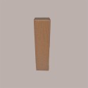 Scatola Astuccio Porta 1 Bottiglia 750 ml Olio Vino in Cartoncino Onda Avana 90x90H345mm 20 Pezzi [6929f41d]