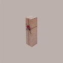Scatola Astuccio Porta 1 Bottiglia 750 ml  Vino Olio Carta Avana Grafica Ceralacca 90x90x345mm 25 pezzi [b2e7a5a2]