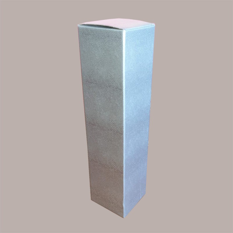 Scatola Astuccio Porta 1 Bottiglia Magnum in Cartoncino grafica Skin Argento 110x110H390mm 10 pezzi [d2e51ef9]
