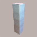 Scatola Astuccio Porta 1 Bottiglia Magnum in Cartoncino grafica Skin Argento 110x110H390mm 10 pezzi [d2e51ef9]