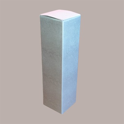 Scatola Astuccio Porta 1 Bottiglia 750 ml Olio Vino Cartoncino grafica Skin Argento 90x90H340mm 10 Pezzi [5549c6f8]