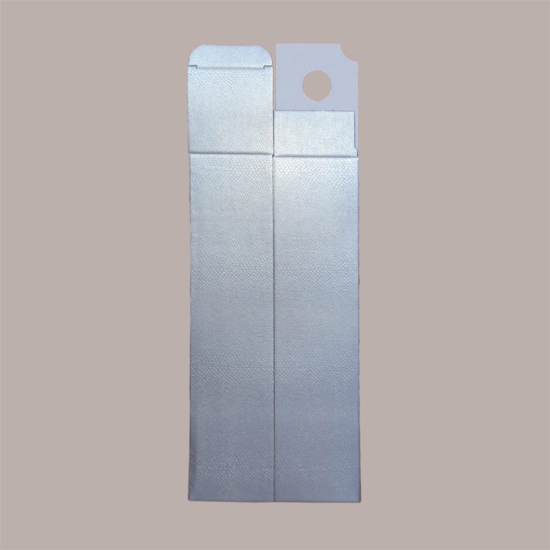 Scatola Astuccio Porta 1 Bottiglia 750 ml Olio Vino Cartoncino grafica Skin Argento 90x90H340mm 10 Pezzi [3e2203ef]