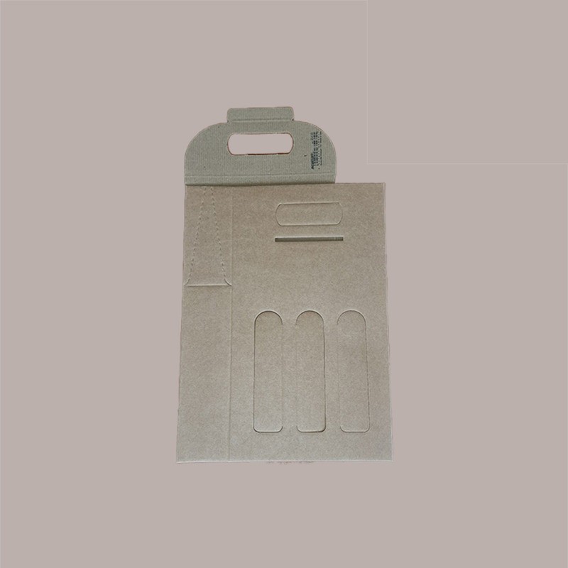 10 Pz Scatola Astuccio Porta 3 Bottiglie 500 ml Olio in Cartoncino Avana  Liscio 200x65H335mm [60dd610c]