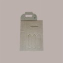 10 Pz Scatola Astuccio Porta 3 Bottiglie 500 ml Olio in Cartoncino Avana  Liscio 200x65H335mm [60dd610c]
