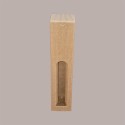 Scatola Astuccio Porta 1 Bottiglia 500 ml Olio in Cartoncino Onda Avana Petit con Finestra 65x65H320mm 20 pezzi [265ff32d]