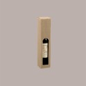 20 Pz Scatola Astuccio Porta 1 Bottiglia 500 ml Olio in Cartoncino Onda Avana Petit con Finestra 65x65H320mm [91423229]