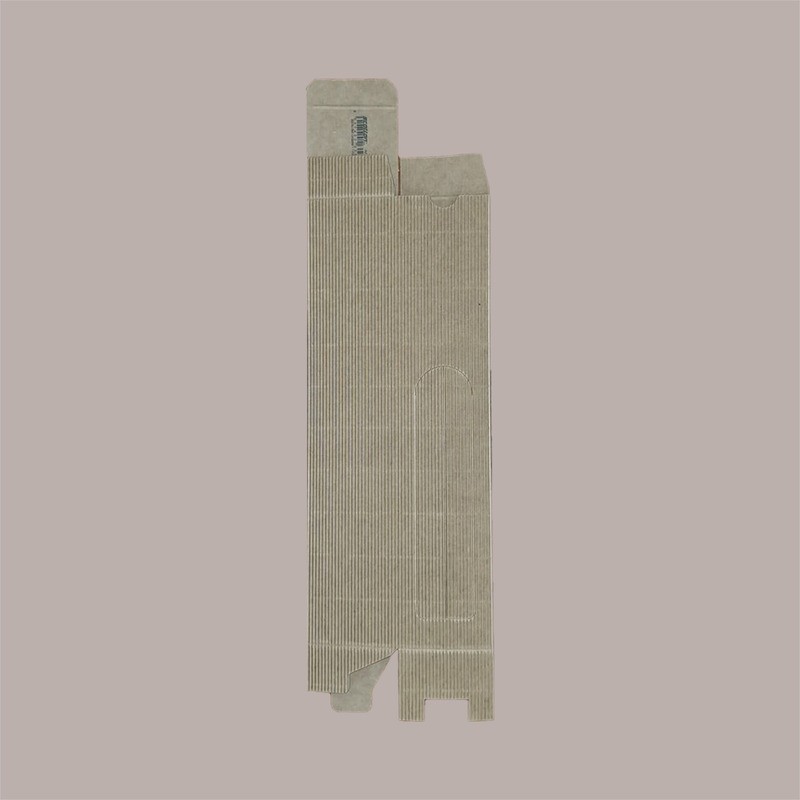 Scatola Astuccio Porta 1 Bottiglia 500 ml Olio in Cartoncino Onda Avana Petit con Finestra 65x65H320mm 20 pezzi [230fb433]