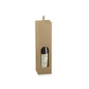 Scatola Astuccio Porta 1 Bottiglia 500 ml Olio in Cartoncino Onda Avana Petit con Finestra 65x65H320mm 20 pezzi [f0897902]