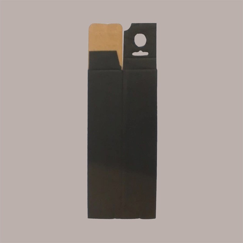 Scatola Astuccio Porta 1 Bottiglia 750 ml Olio Vino in Cartoncino Ondulato Nero 90x90H345mm 20 Pezzi [43d2be73]