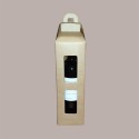 Scatola Astuccio Porta 1 Bottiglia 750 ml Vino Olio Carta Avana Forma Lanterna 90x90H350mm 10 pezzi [de01bd1f]