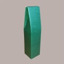 10 Pz Scatola Astuccio Porta 1 Bottiglia 750 ml Olio Vino Cartoncino grafica Seta Verde 90x90H370mm [f2856ac5]