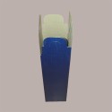Scatola Astuccio Porta 1 Bottiglia 750 ml  in Carta Grafica Juta Blu con Manico 90x90H340mm 10 Pezzi [b2c00db5]