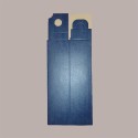 Scatola Astuccio Porta 1 Bottiglia 750 ml  in Carta Grafica Juta Blu con Manico 90x90H340mm 10 Pezzi [b7904aab]