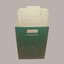 10 Pz Scatola Astuccio Porta 3 Bottiglie 750 ml Olio Vino in Cartoncino Onda Verde 270x90x385mm [fe28b0d4]
