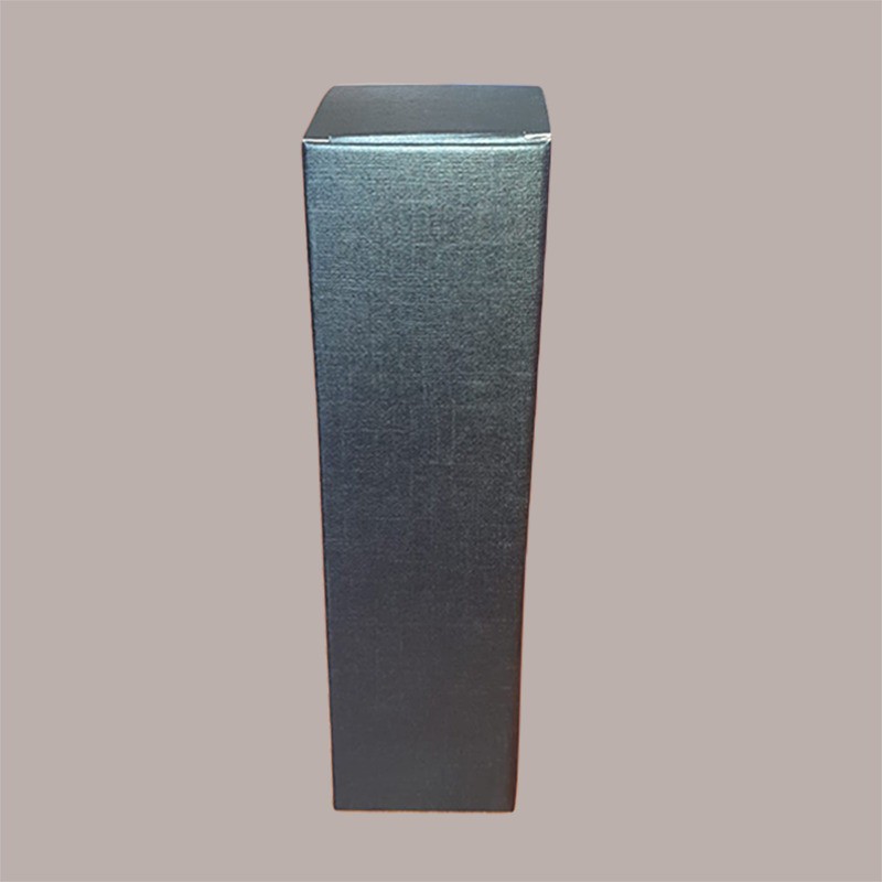 Scatola Astuccio Porta 1 Bottiglia 750 ml Olio Vino Cartoncino grafica Seta Nero 90x90H340mm 10 Pezzi [9c5ad32c]