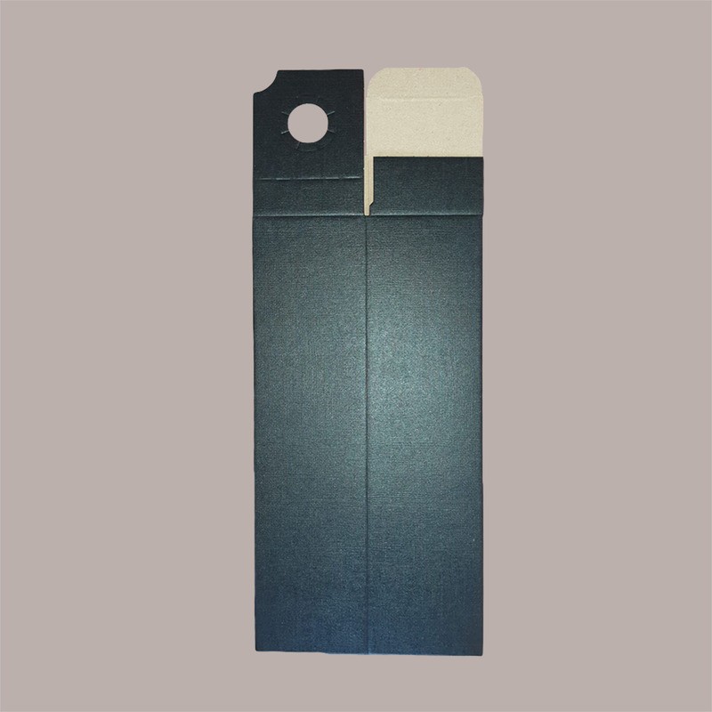 Scatola Astuccio Porta 1 Bottiglia 750 ml Olio Vino Cartoncino grafica Seta Nero 90x90H340mm 10 Pezzi [2e175536]