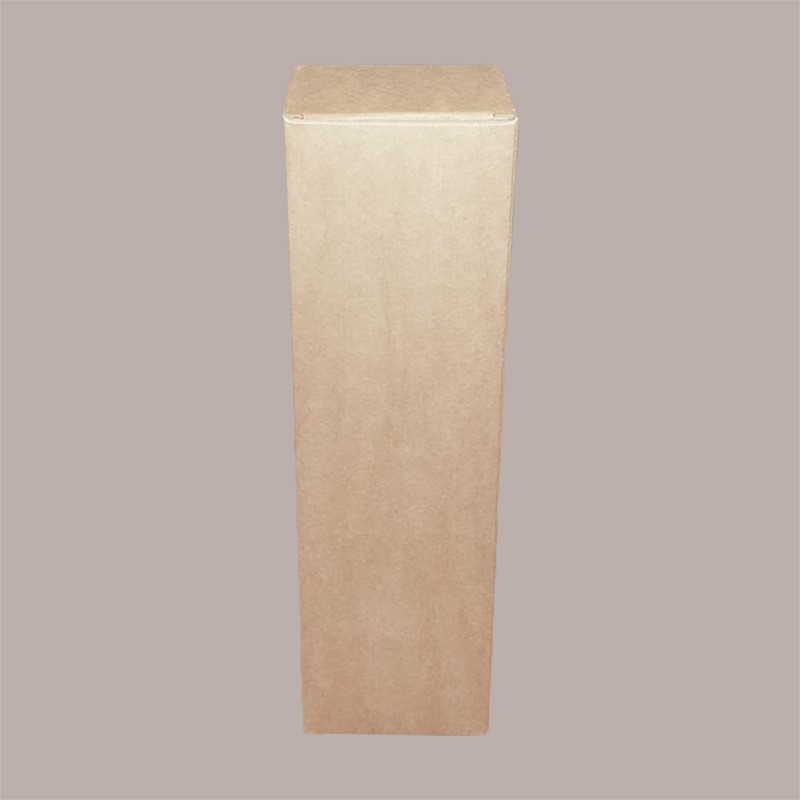 Scatola Astuccio Porta 1 Bottiglia 750 ml Champagne o Prosecco in Cartoncino Avana liscio 100x100H340mm 10 pezzi [6bd2f3bb]