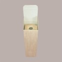 10 Pz Scatola Astuccio Porta 1 Bottiglia 750 ml Champagne o Prosecco in Cartoncino Avana liscio 100x100H340mm [dccf32bf]