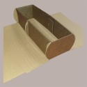 Scatola Porta 1 Bottiglia 750 ml Stesa Couvette Apertura a libro Oro e Nero 5 pezzi [9d2be1a2]