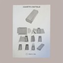 Scatola Porta 2 Bottiglie 750 ml Couvette Stese con Apertura a libro Oro e Nero 5 pezzi [09c4c2d5]