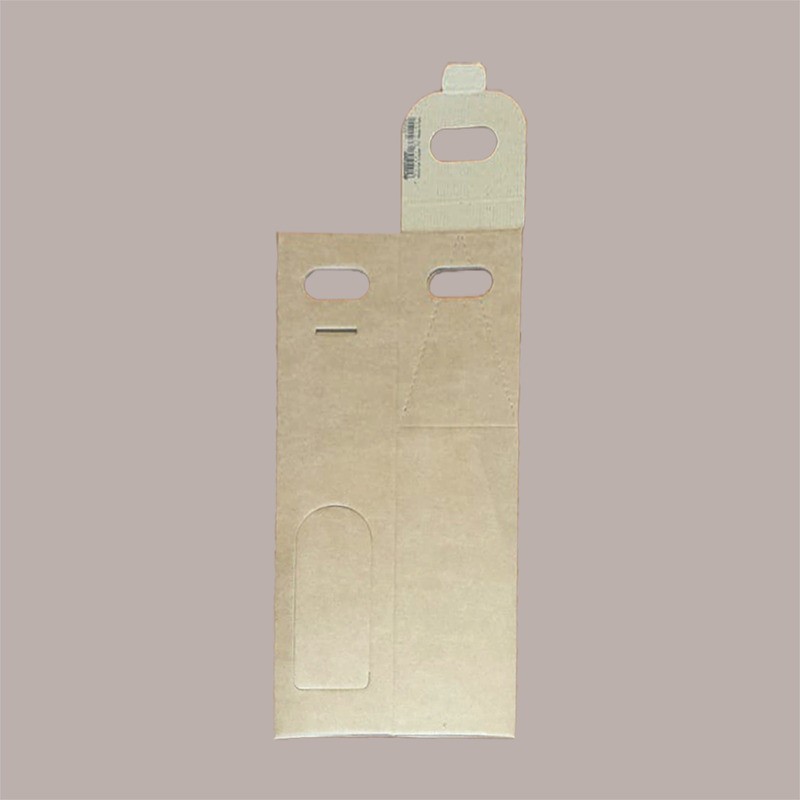 Scatola Astuccio Porta 1 Bottiglia 750 ml Olio Vino  in Cartoncino Avana con finestra 90x90H385mm [9692d640]