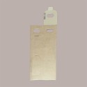 Scatola Astuccio Porta 1 Bottiglia 750 ml Olio Vino  in Cartoncino Avana con finestra 90x90H385mm [9692d640]